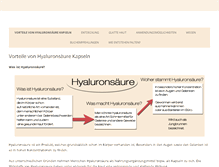 Tablet Screenshot of hyaluronsaeurekapseln.net